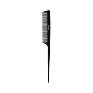 Расческа парикмахерская с пластиковым хвостиком 229*25 мм "Carbon fiber" KAPOUS