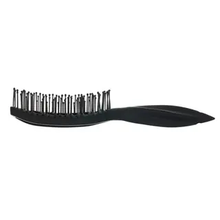 BR69539 black Щетка DEWAL для укладки вогнутая, пластиковый штифт, 9 рядов