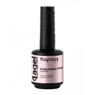 2941 Базовое покрытие Нежный розовый "Brilliant Base Coat Crystal Pink" "Lagel" 15 мл