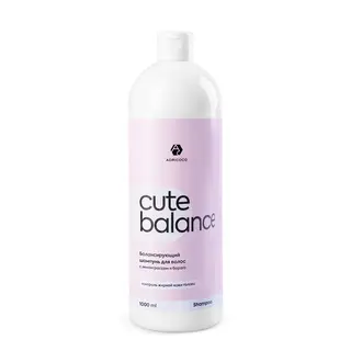 Балансирующий шампунь для волос ADRICOCO CUTE BALANCE с лемонграссом и бораго, 1000 мл