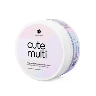 Реанимирующая маска для волос ADRICOCO CUTE MULTI с гиалуроновой кислотой, 200 мл