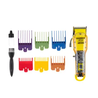 03-081 Машинка для стрижки DEWAL PRO BARBER STYLE NEON YELLOW аккум\сет 6000 об/мин, нож 45мм, 0,8-2