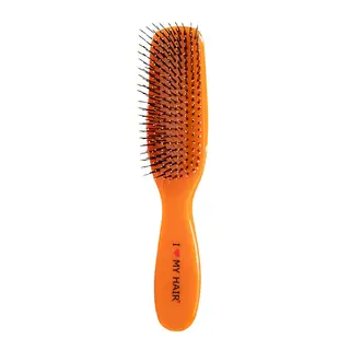 Парикмахерская щетка I LOVE MY HAIR "Spider" 1501 оранжевая глянцевая M