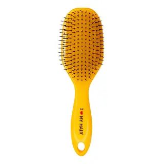 Парикмахерская щетка I LOVE MY HAIR "Spider Classic" 1502 желтая глянцевая L
