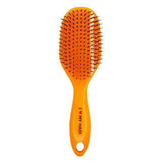 Парикмахерская щетка I LOVE MY HAIR "Spider Classic" 1502 оранжевая глянцевая L